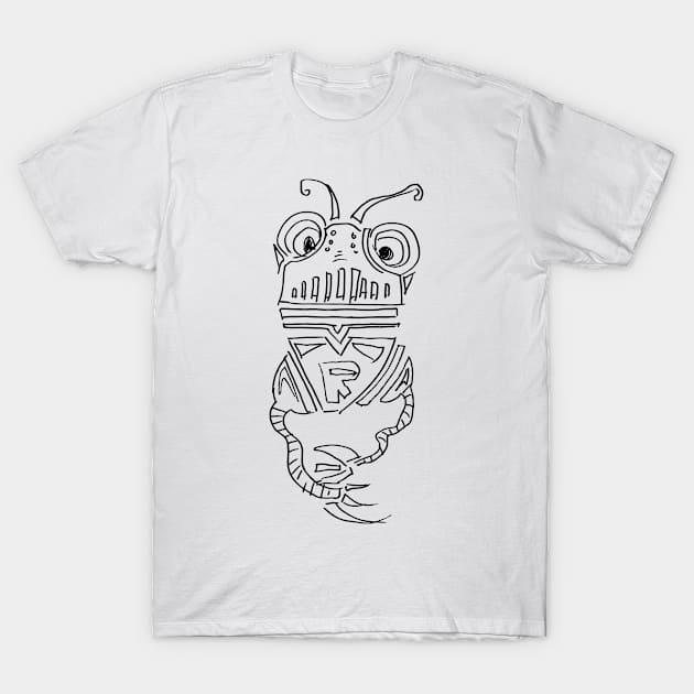 Space Frog - Drawing T-Shirt by RaveRebel